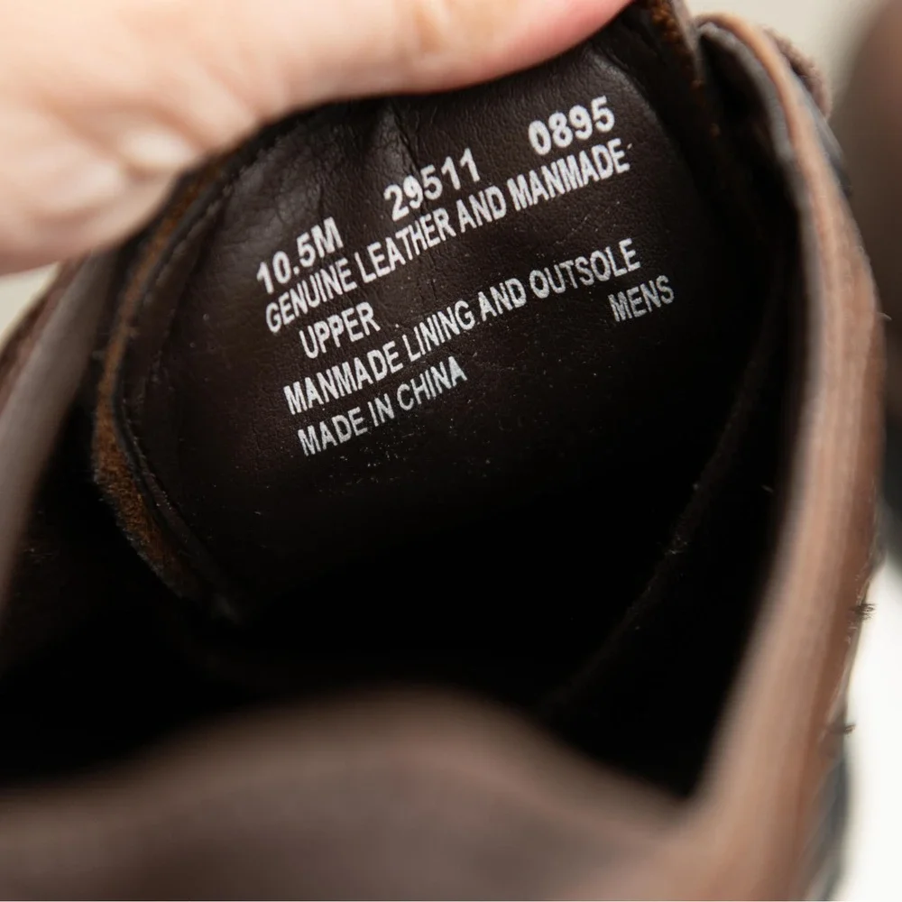 Timberland Shoes Mens 10.5 Brown Leather Oxford Lace Up Lug Sole GorpCore Shoes